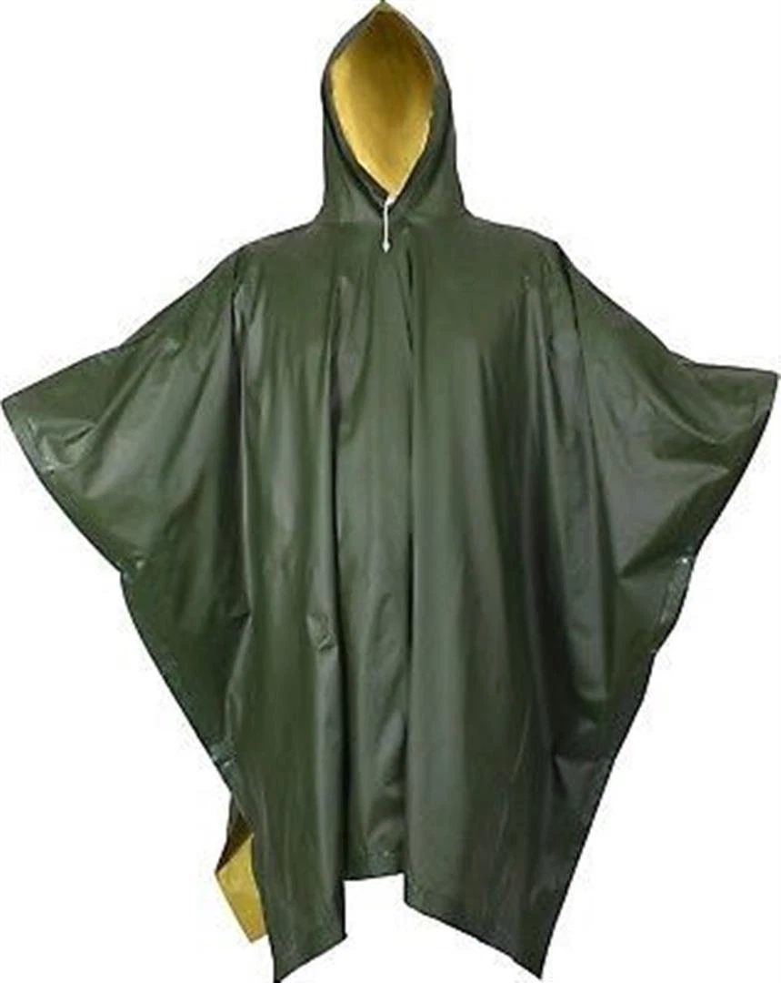 Heavy duty poncho rain clearance gear