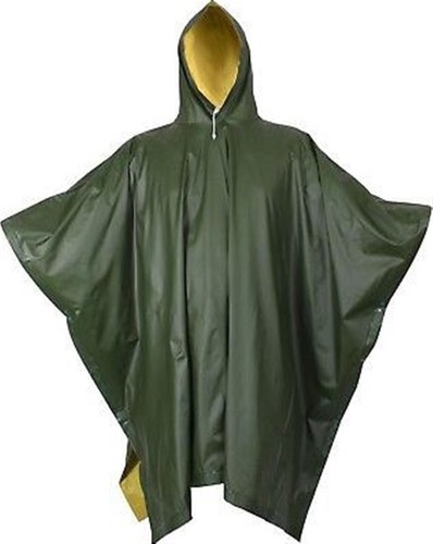 Outback Waterproof Rain Poncho Extra Long Heavy Duty Nylon Cover OLIVE Raincoat - Photo 1 sur 6