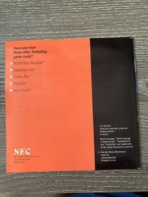 Keith Courage CIB Complete Turbo Grafx 16 TG16