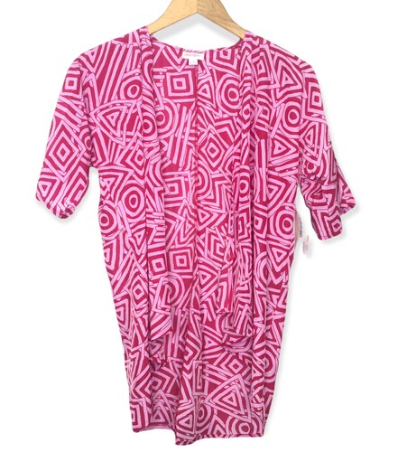 Nuevo Kimono LuLaRoe Blanco Rosa Jóvenes Niñas Talla 3 Se Ajusta a Tallas 10-14
