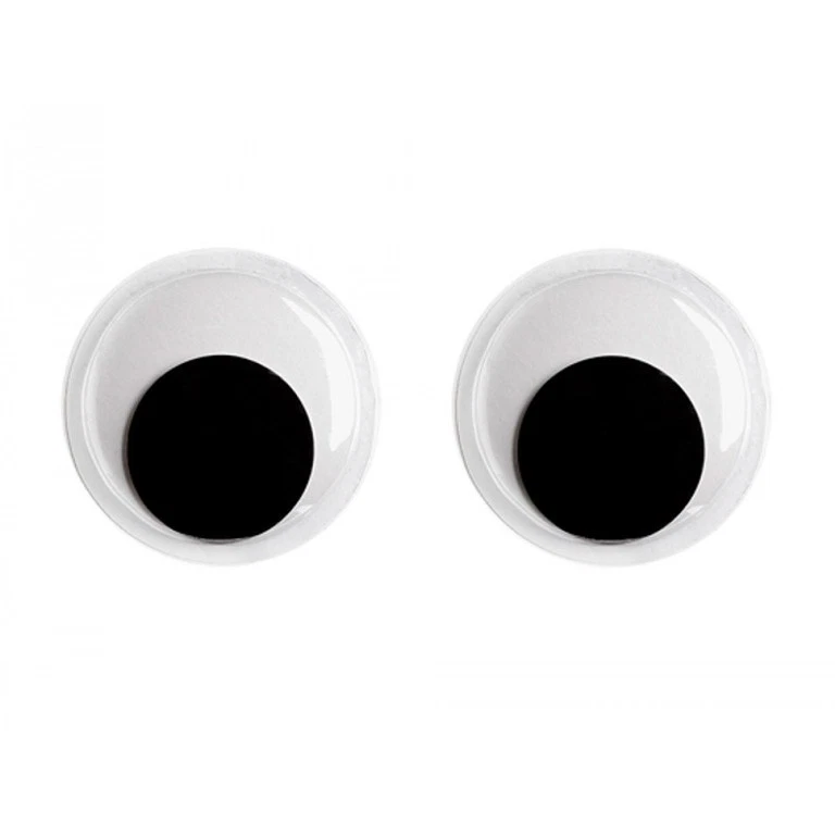 JANYUN 1000 Occhi Mobili Autoadesivi 6/8/10/12 Mm Bianchi E Neri Per Pupazzi E Decorazioni Fai Da Te