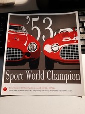 FERRARI 340 MM 375 MM   sticker 8" x 9" Ferrari 60th Anniversary,1947/2007