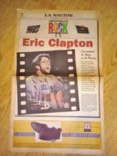 ERIC CLAPTON - La Nacion newspaper August 1993 - Argentina