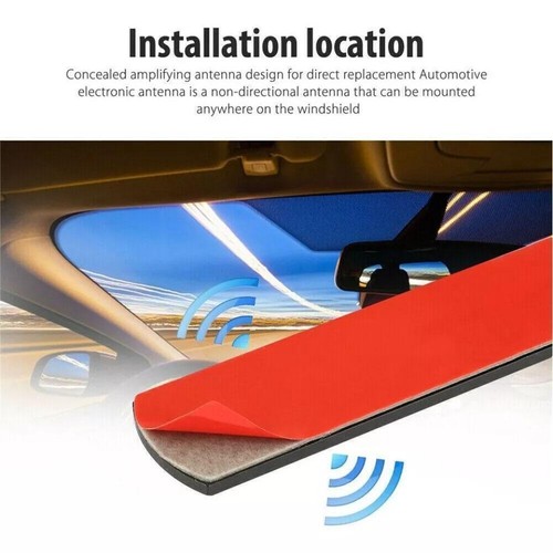 Powerfull Universal Car Hidden Amplified Antenna AM/FM New✨ Radio R3B8 12V C9Z1 - Zdjęcie 8 z 17