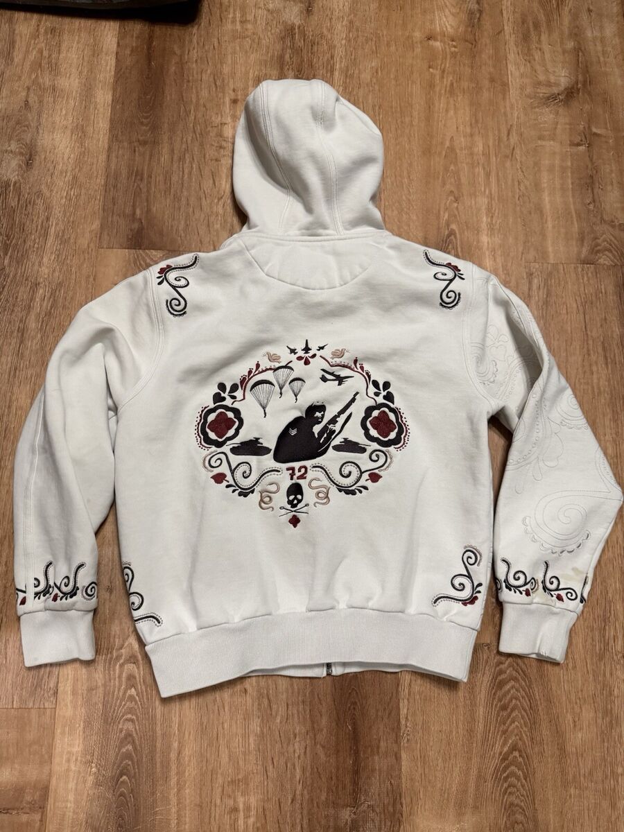Vintage Y2K Marc Ecko Skull Embroidered Full Zip Jacket Mens Vintage Y2K Marc Ecko Skull Embroidered Full Zip Jacket Mens