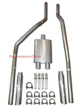 83-01 Chevrolet Gmc S10 S15 Mandrel Bent Performance Dual Exhaust -big Max Turbo