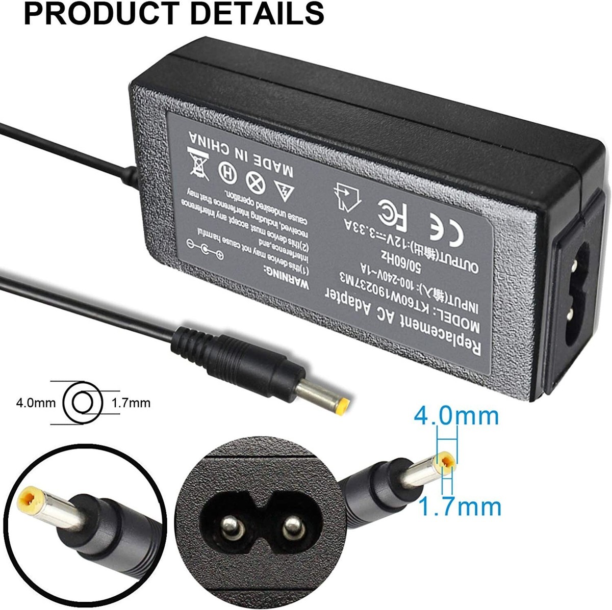 NEW Original 19V 1.58A AC Adapter For HP Mini 1010NR 1030NR - Foto 7