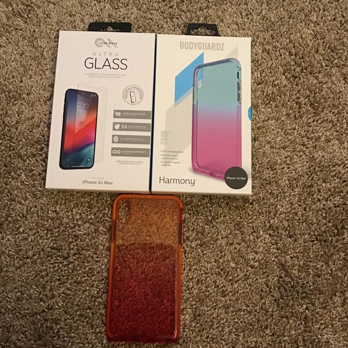 NIB casemate/bodyguardz glass case Harmony iPhone XS Max