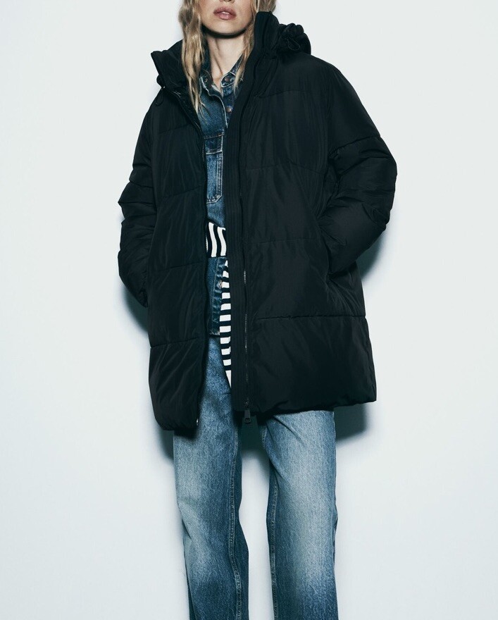 ZARA WATER AND WIND PROTECTION LONGLINE HOODED ANORAK | eBay ZARA WATER AND WIND PROTECTION LONGLINE HOODED ANORAK | eBay