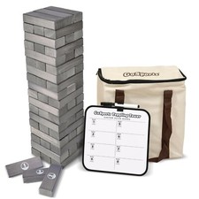 GoSports Large Gray Stain Toppling Tower