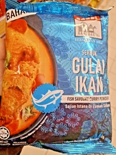 1 x Adabi Gulai Ikan Curry 250g - Traditional Malay Fish Curry Seasoning / Halal