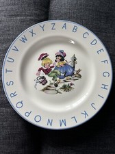 Vintage Lord Nelson Pottery Child's ABC Jack & Jill  Small Plate England 12-78