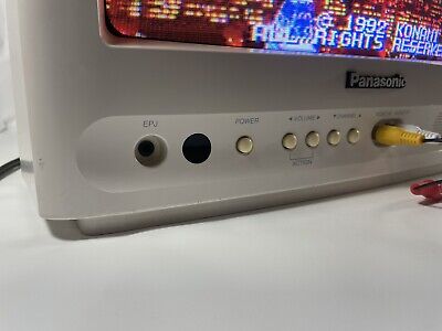 Panasonic 13” CRT Tube Gaming Color TV CT-13R27W No Remote Panasonic 13” CRT Tube Gaming Color TV CT-13R27W No Remote