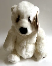Dakin Lou Rankin Friends Fairbanks White Bear Plush Stuffed Animal 14", NICE,