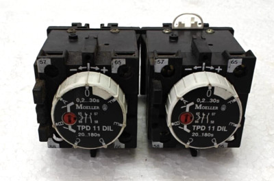 MOELLER TPD11DIL PNEUMATIC TIMER MODULE OFF-DELAY - LOT OF 2 PCS.