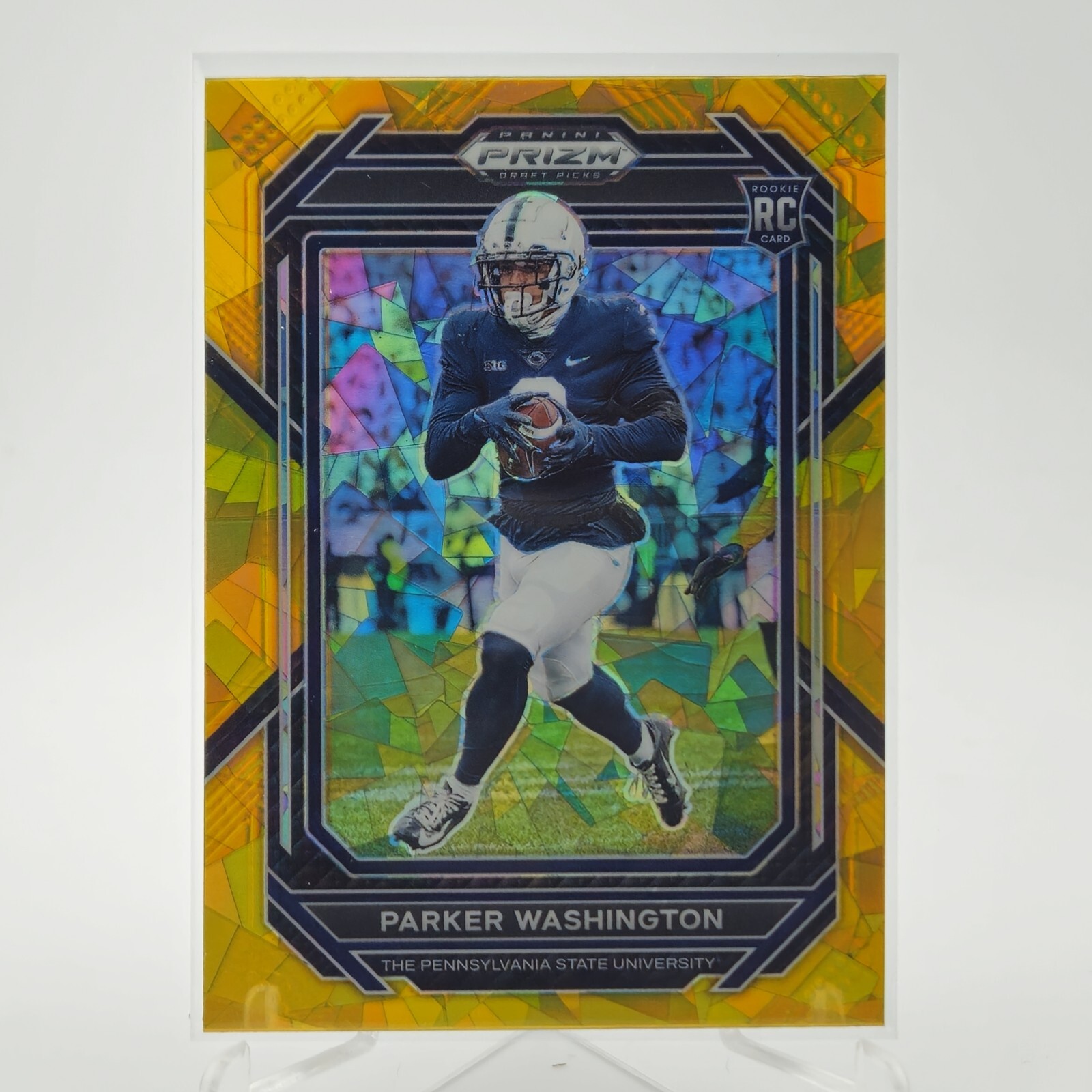 Parker Washington Panini Prizm Draft Picks #152 Gold Ice