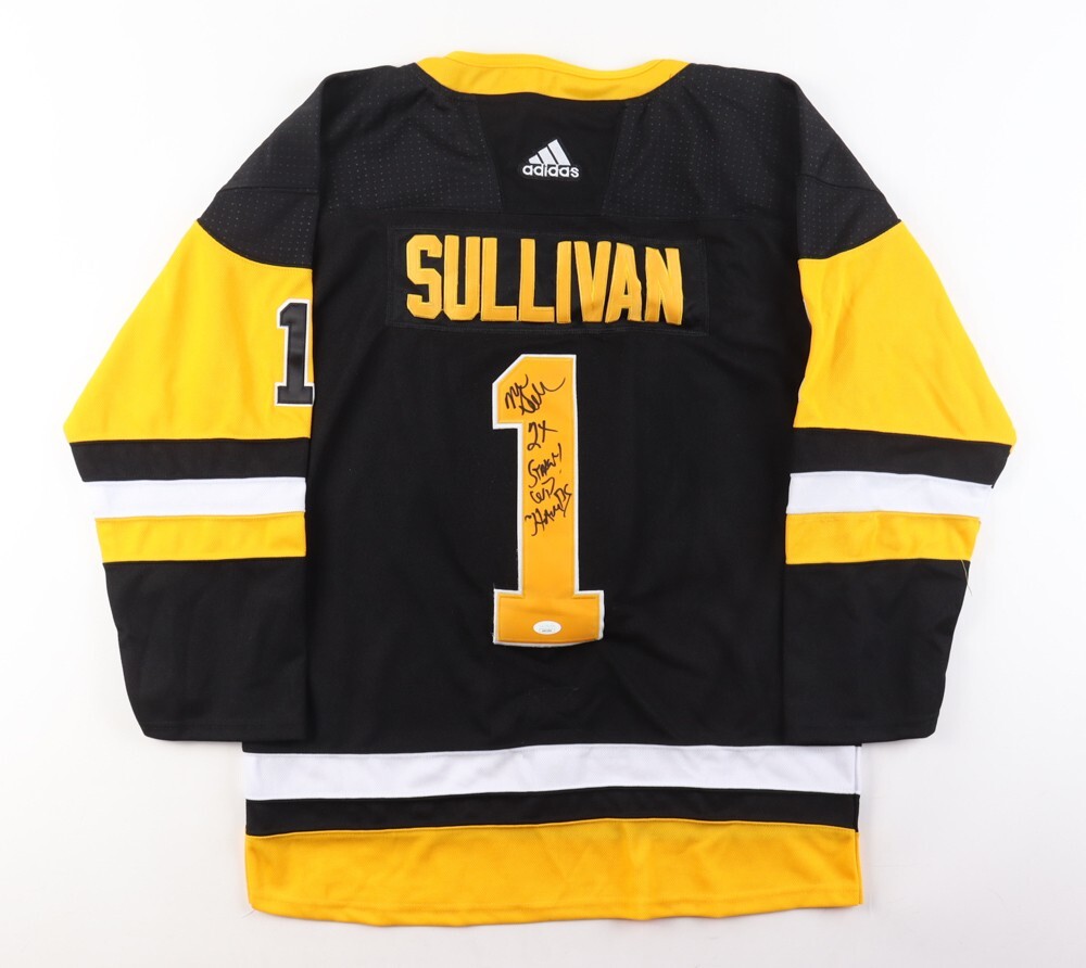 Mike Sullivan Signed Pittsburgh Penguins Jersey 
