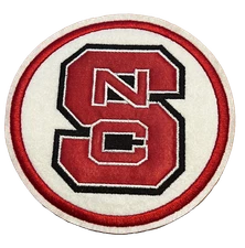 Embroidered/Tackle Twill Iron-on Patch - NC State Wolfpack (NCSU)