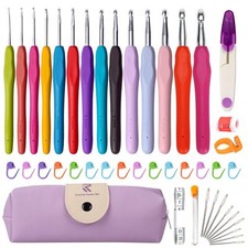 Kit de agujas de tejer de crochet de 14 tama os para principiantes