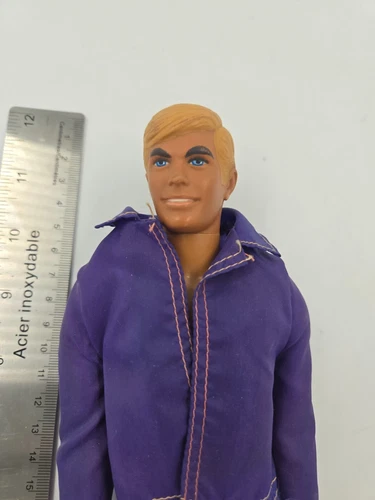 Vintage Mattel Ken Doll 1960s with Purple Outfit