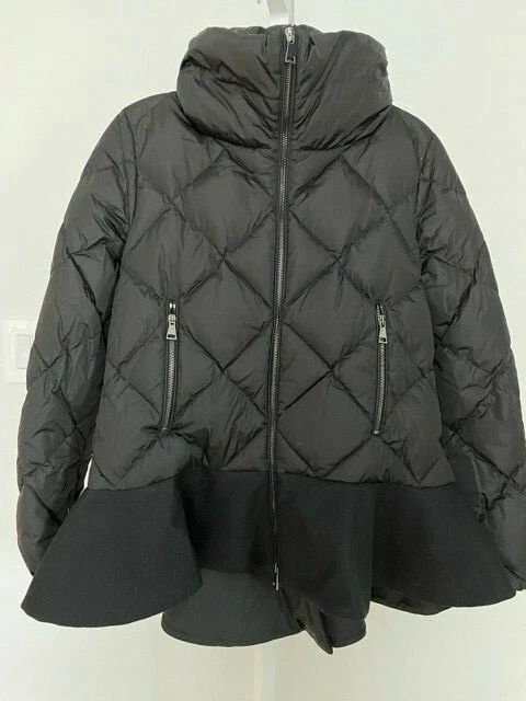 Moncler best sale peplum coat