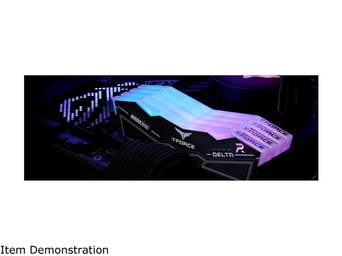 T-FORCE DELTA DDR5 32GB 5200MHz(16GB×2枚) TEAMGROUP T-Force Delta RGB DDR5 32GB 5200MHz CL40 White RAM