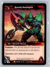 2011 World of Warcraft TCG: Twilight the Dragons Kyroth Steelspite #145