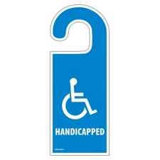 Handicapped Vehicle Hang Tag, 8.25 x 3.25 x 0.25 inches, 5 Pack