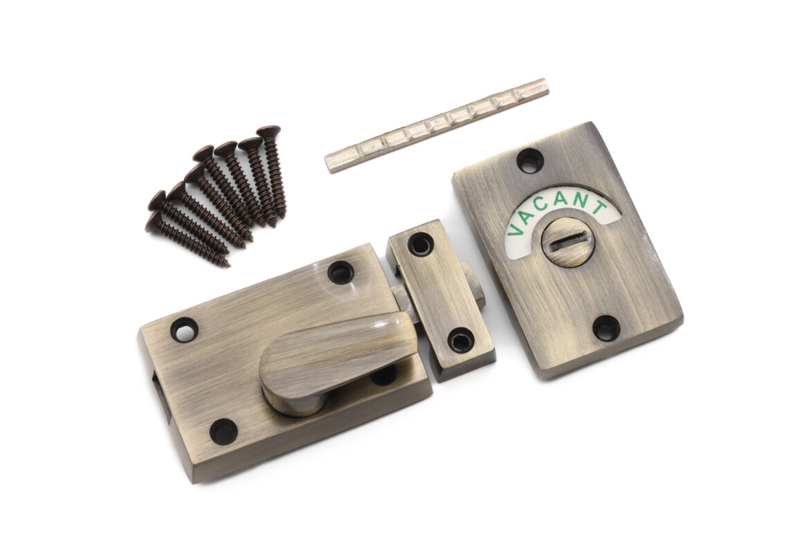 Infinity Decor Bathroom Indicator Bolt – Vacant/Engaged Privacy Latch For Public WC Doors