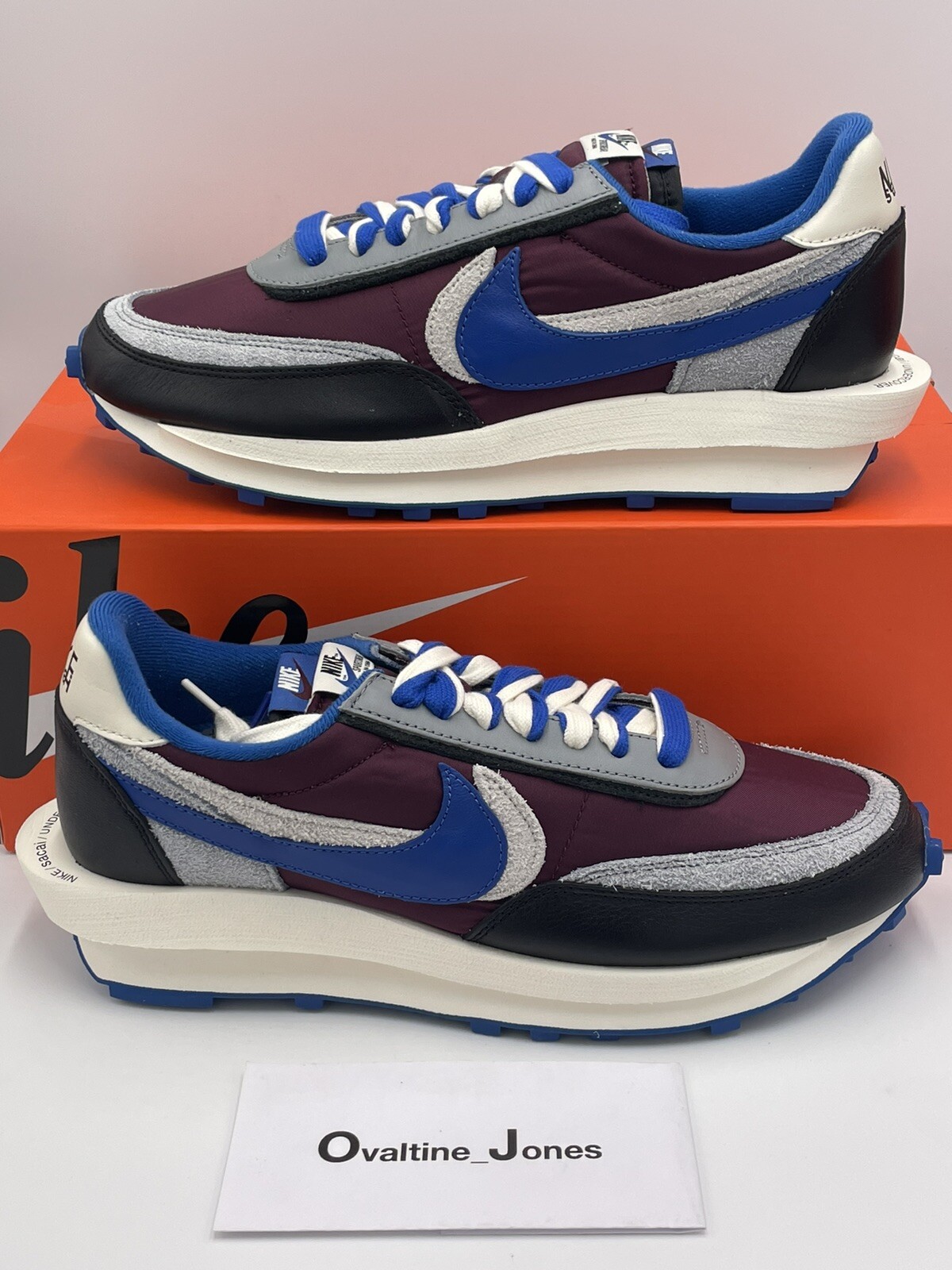 SACAI X NIKE Taglia 11 5 Nike LDWaffle x Sacai x Undercover Night Maroon Team Royal