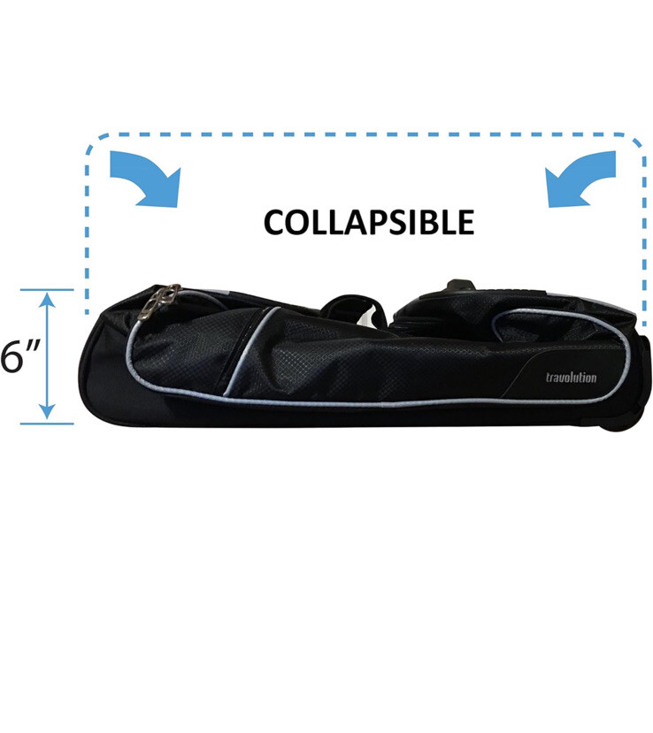 Travolution 23 Inch Garment Rack Duffel with Wheels, Black/Gray