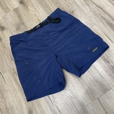 Vintage Woolrich Nylon Swim Shorts Mens Large Mesh Lined Drawstring Navy Blue