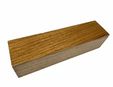 South Asia Teak Wood turning blank 1-9/16" x 1-9/16" x 6" Burmese Teak (e89)