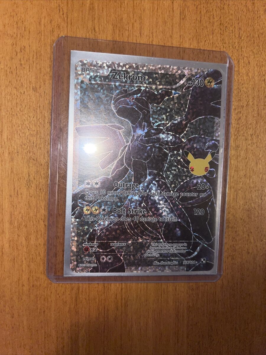 Zekrom 2021 Pokemon Celebrations Classic Collection Confetti Holofoil #114