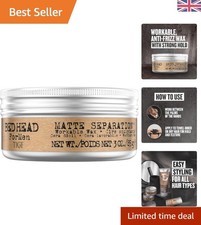 Bed Head For Men - Matte Separation Workable Wax 85g - Firm Hold, Natural Look