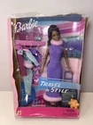 VTG MATTEL 2001 BARBIE "Travel In Style" Doll w/  Outfits RARE - Brunette #55669