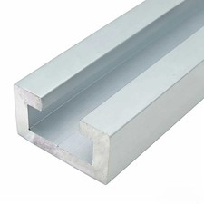 Alu C-Profil Eloxiert Aluminium Laufschiene Profil Schiene Länge 100mm - 500mm