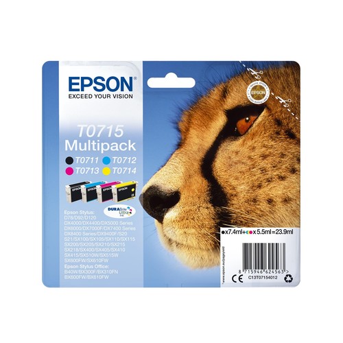 EPSON Cheetah Ink Cartridge for Epson Stylus SX600FW Series - Assorted, Black/Cy - Bild 2 von 10