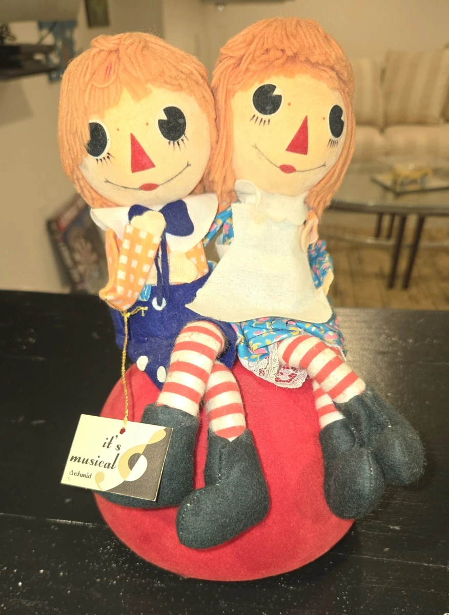 USA VTG ラガディ・アン＆アンディ ダストボックス 1970s Raggedy Ann Music Box In Collectible Music Boxes (1970-Now) for