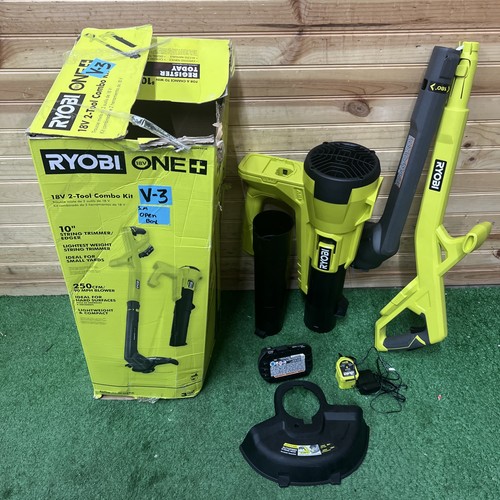 Ryobi 10" Freischneider & 250CFM Gebläse Combo Kit PCLCK201K - Offene Box