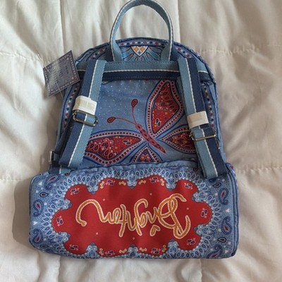 Brighton Bandana Love Paisley Backpack Brighton Bandana Love Paisley Heart Butterfly Backpack with  main image 2