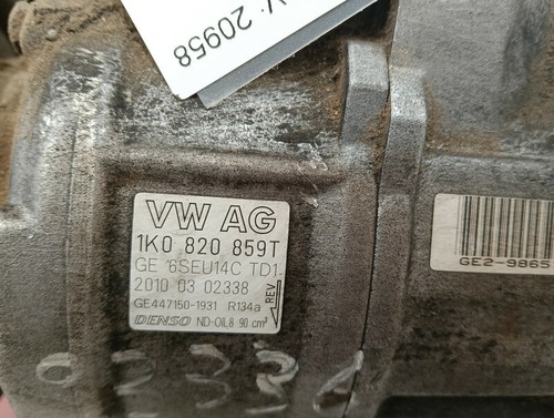 1K0820859T klimakompressor SEAT TOLEDO 1M2 SELECT 1999 458863