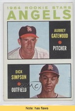 1964 Topps 1964 Rookie Stars Aubrey Gatewood Dick Simpson #127 READ 9go