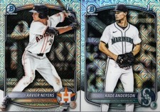 2025 Bowman Chrome Draft Mega Mojo Refractor Singles w/ RC Singles - You Pick