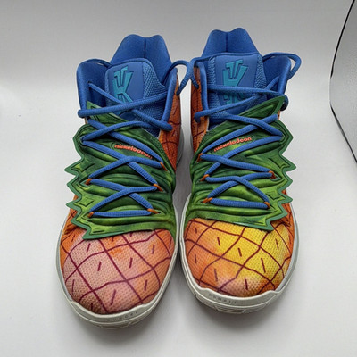 Nike Kyrie 5 SpongeBob SquarePants Pineapple House CJ6951-800 Size 10 Pre-Owned