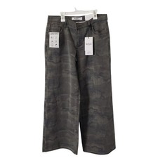 REFRAIN Mid-rise Wide Leg Camo Print Jeans Retro-Inspired Women's Size 9/29