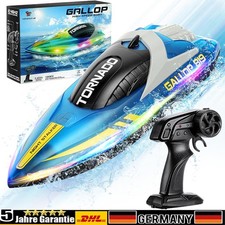 RC 2,4 Ghz. Speedboot 15 KM/H High ferngesteuertes Schiff Boot Rennboot 25x8x7cm