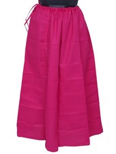 Sushila Magenta Saree New InSkirt Pure Cotton Indian Petticoat Women Underskirt