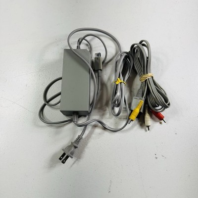 OEM Genuine Original Nintendo Wii System Console Power Cord & AV Cables TESTED