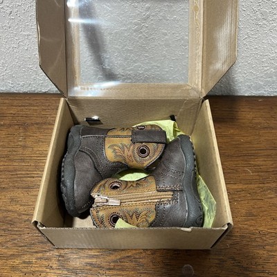 Roper Western Boots Boys Daniel Inside Zip Brown 09-016-1224-2210 BR